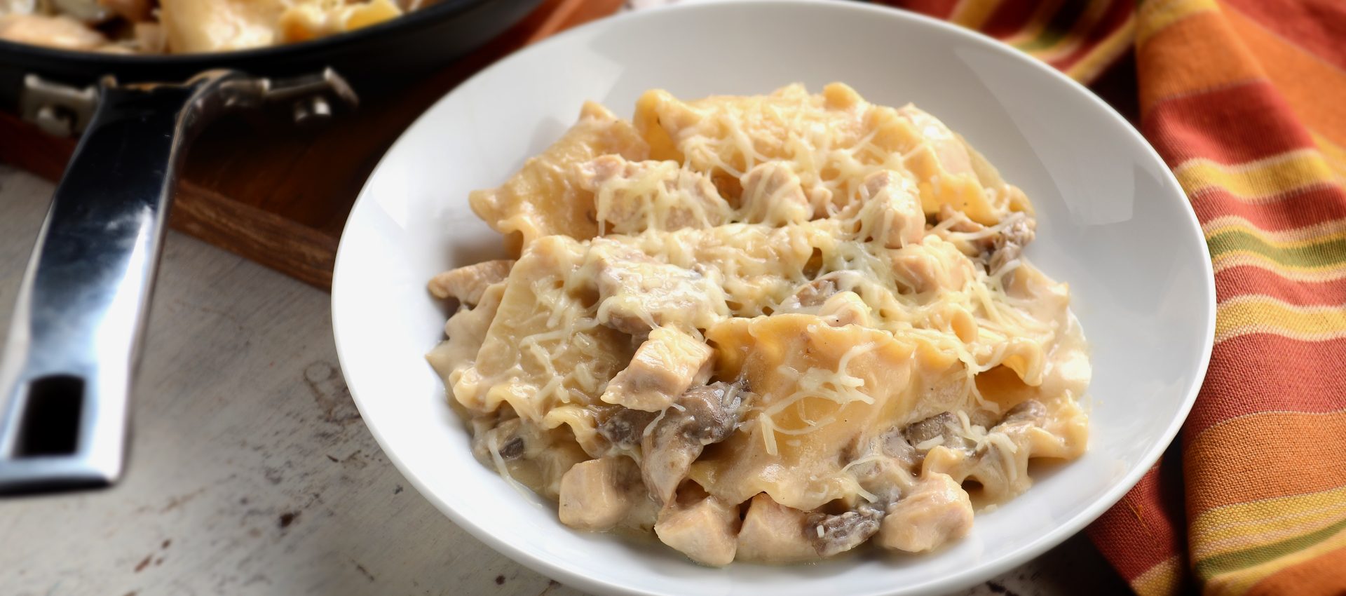 Chicken-Alfredo-Skillet-Lasagna-1920x850 Chicken Alfredo Skillet Lasagna