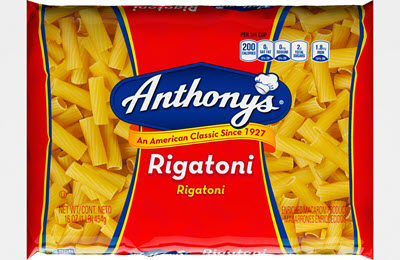 100-Rigatoni-400 100% Semolina Rigatoni